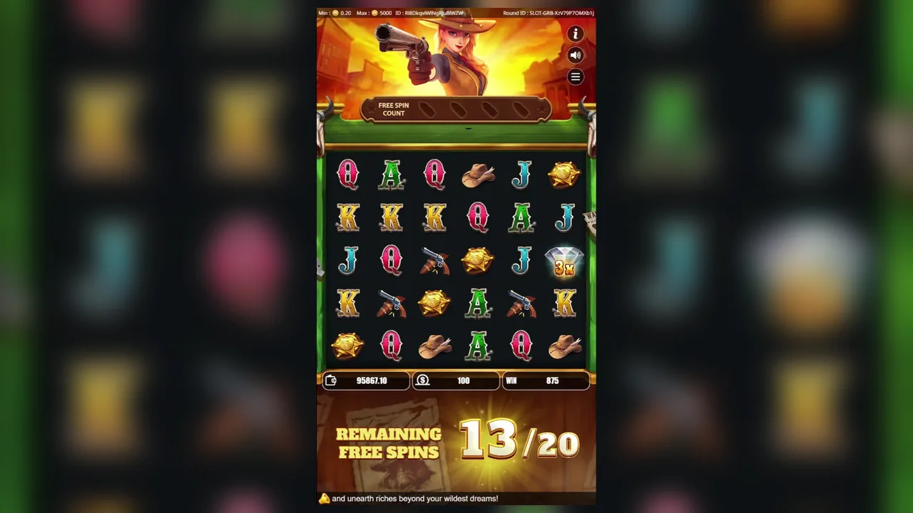 Gold Rush Bonanza official loaded gameplay interface with active controls visible