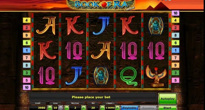 Book of Ra Deluxe gameplay