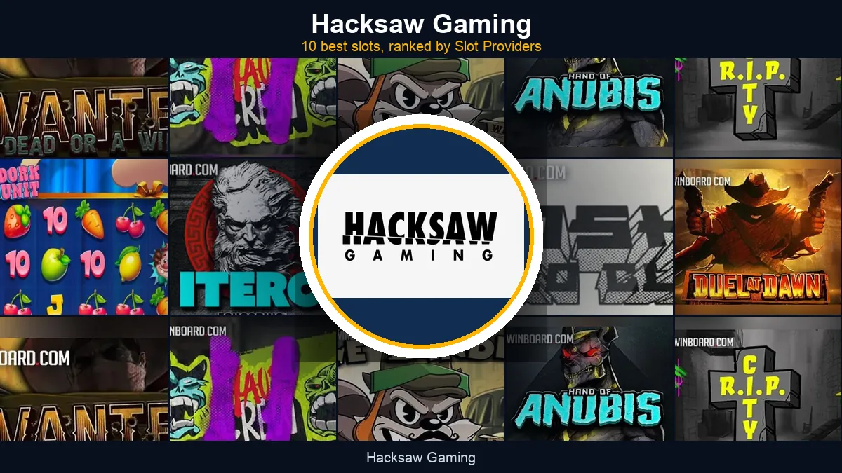 Hacksaw Gaming - best slots at a glance