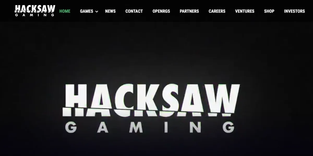 Hacksaw Gaming&rsquo;s official website, hacksawgaming.com
