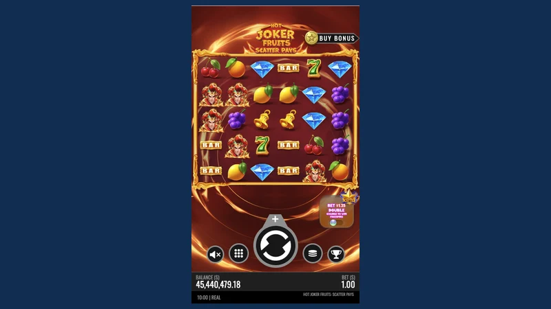 Hot Joker Fruits Scatter Pays slot gameplay — classic fruit machine reels