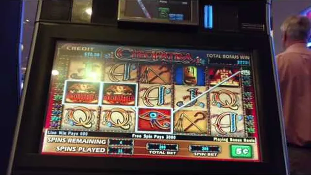 Cleopatra big win free spins video