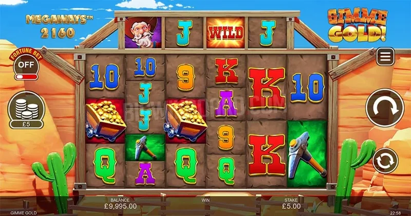 Gimme Gold Megaways gameplay