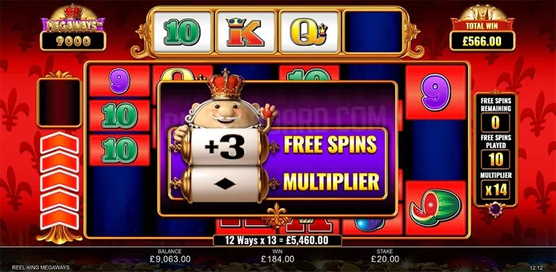 Reel King Megaways gameplay