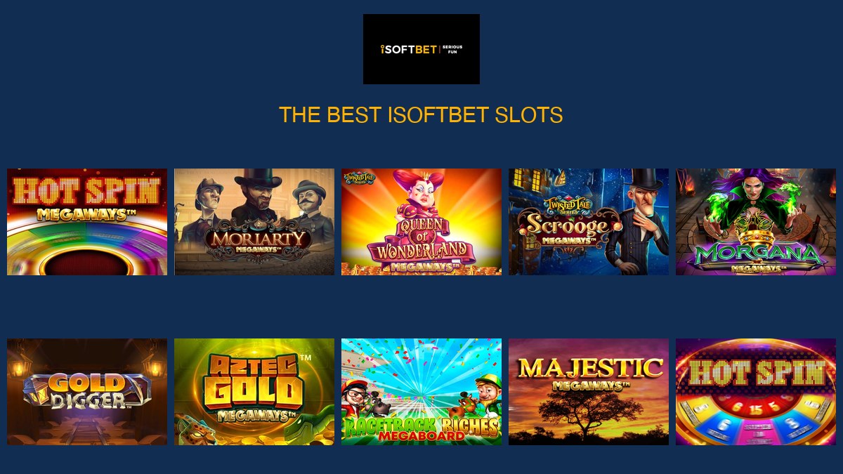 iSoftBet's best slots — Moriarty Megaways, Hot Spin Megaways, Racetrack Riches and more, ranked by All Slot Providers