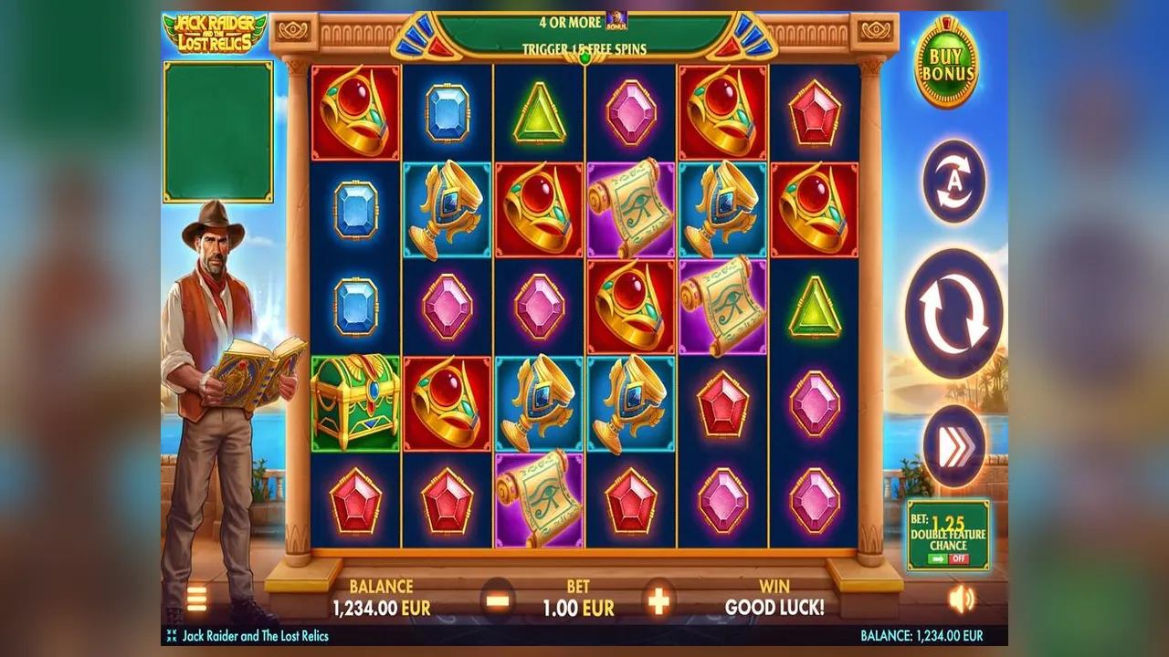 Jack Raider and the Lost Relics genuine loaded gameplay screen with the game interface visible