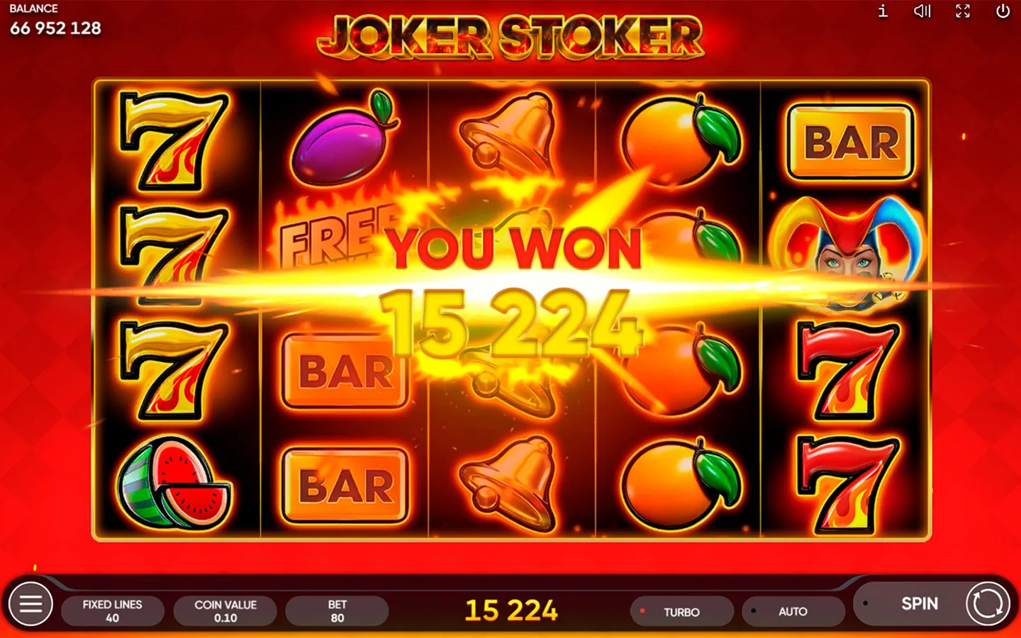 Joker Stoker gameplay screenshot showing the reels or game interface