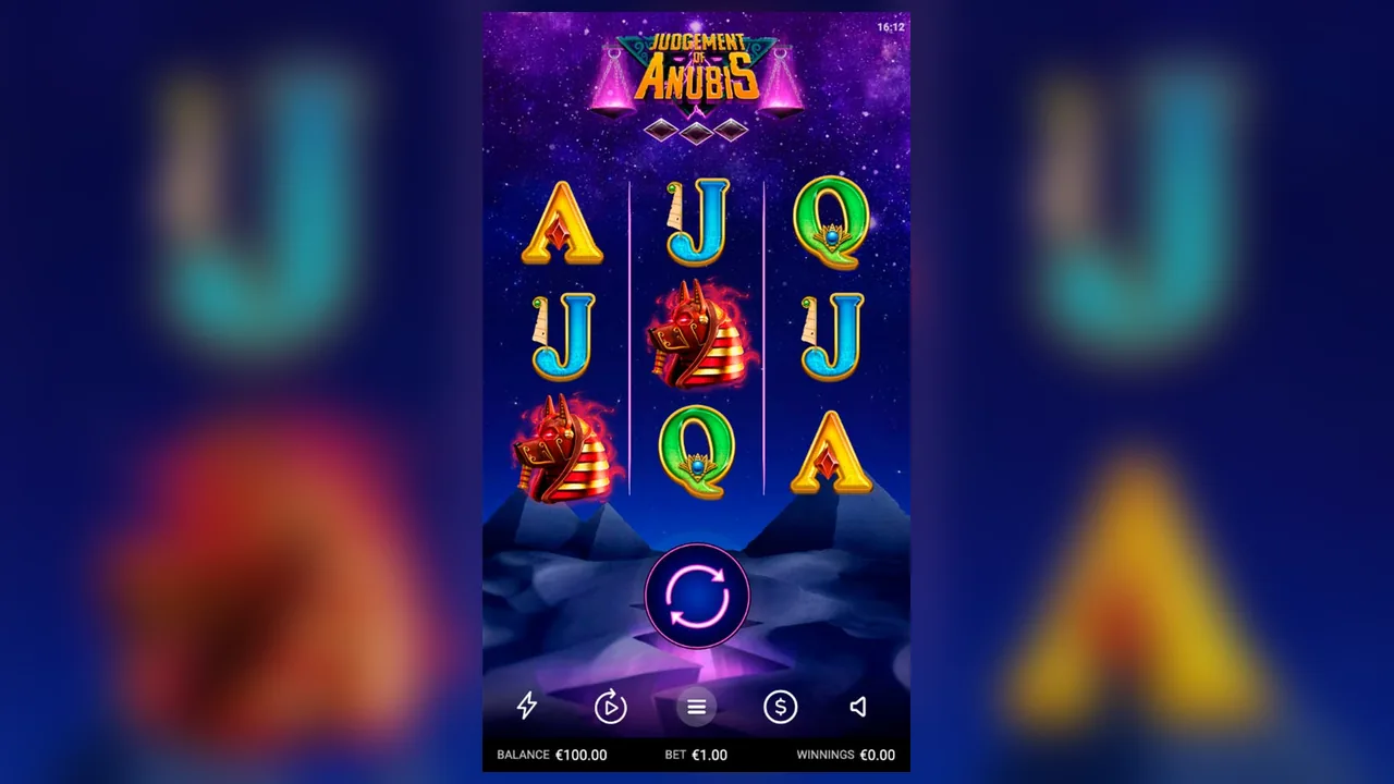 Judgement of Anubis loaded gameplay interface with active controls