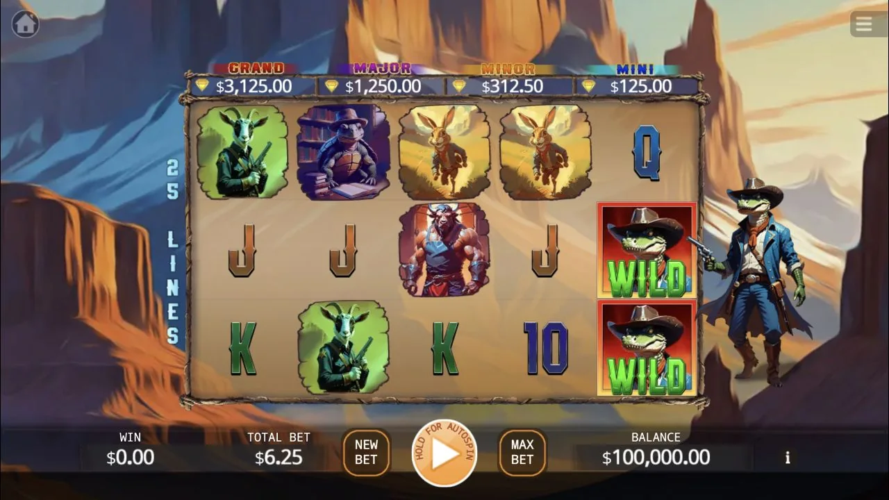 Kick Cash Croc gameplay showing the full game interface