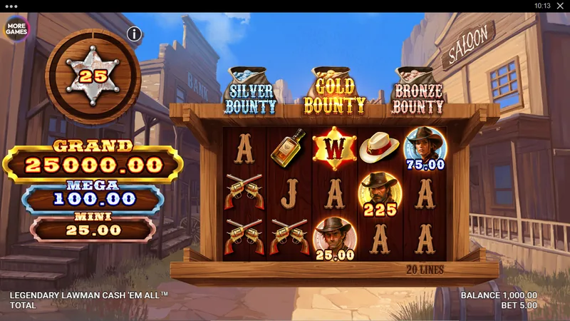 Legendary Lawman Cash’Em All gameplay screenshot