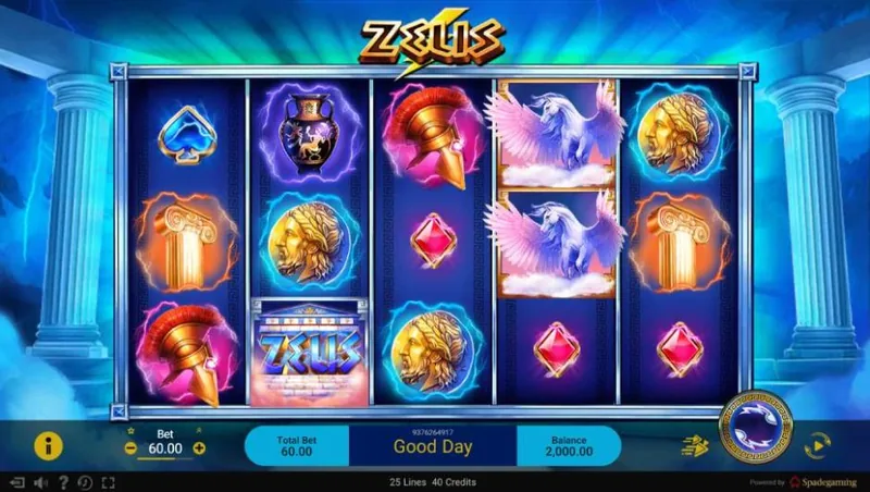 Zeus slot gameplay