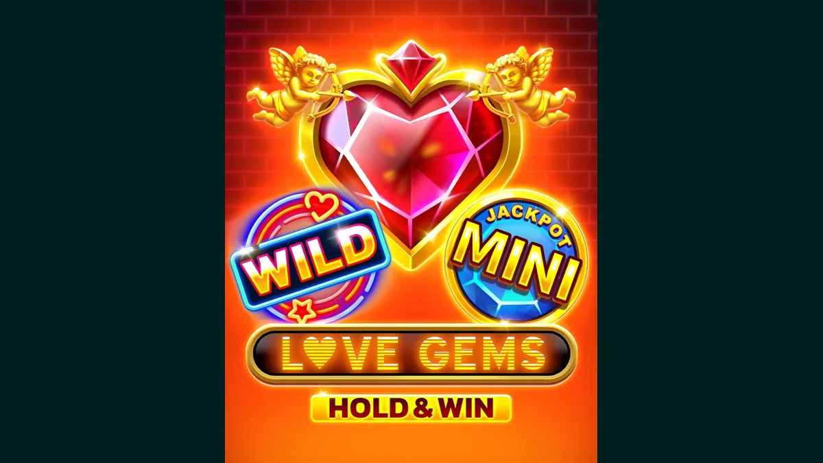 Love Gems Hold And Win complete branded game artwork