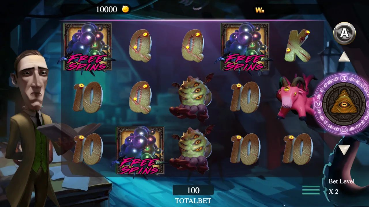 Lovecraft's Legacy loaded gameplay interface with active controls visible