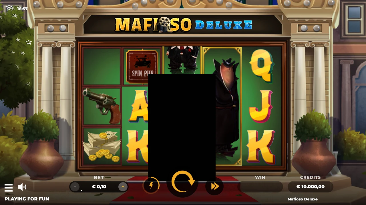 Mafioso Deluxe loaded gameplay interface with active controls visible