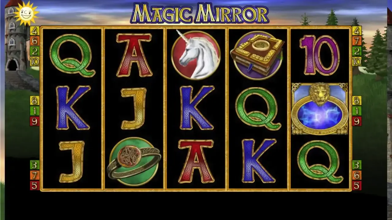 Magic Mirror genuine loaded gameplay screen with reels and controls visible