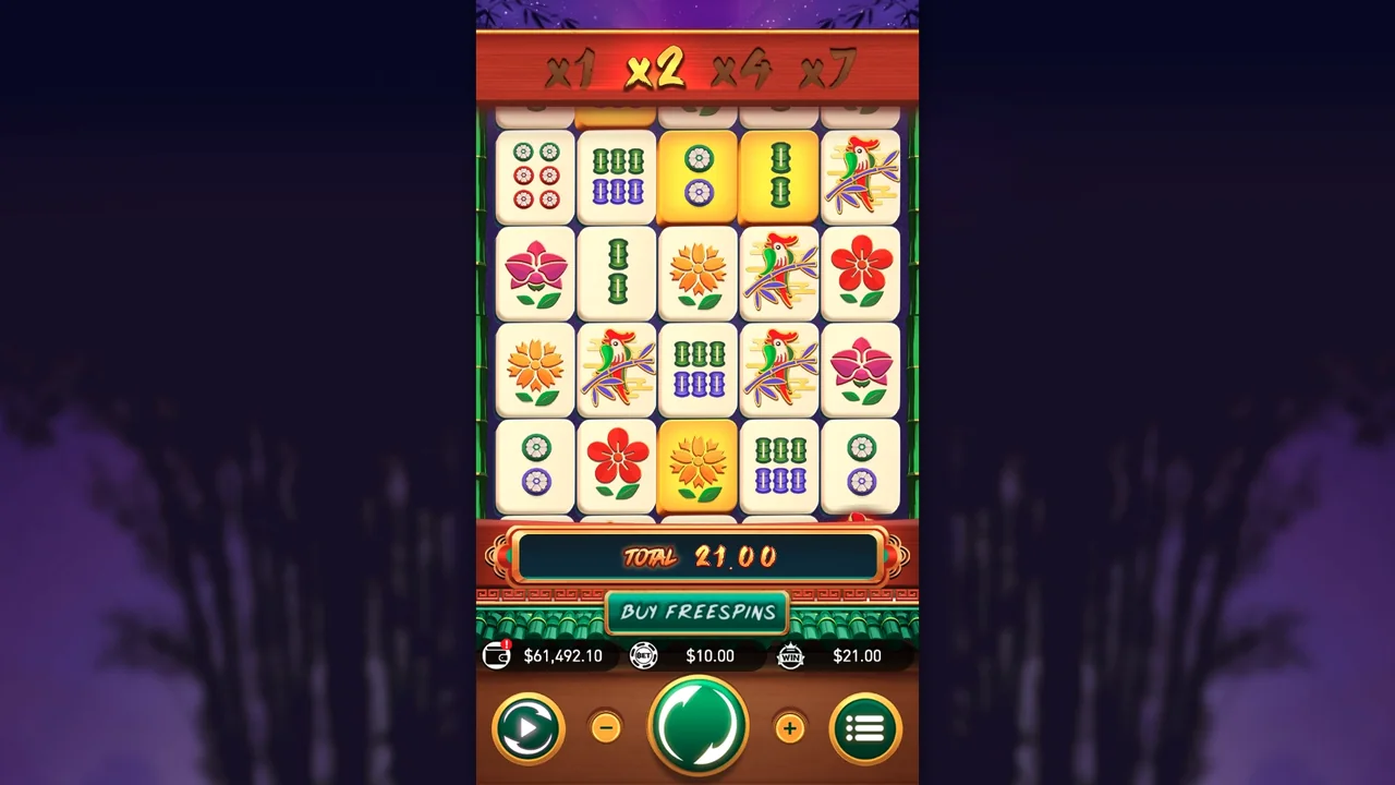 Mahjong Legend official loaded gameplay interface with active controls visible