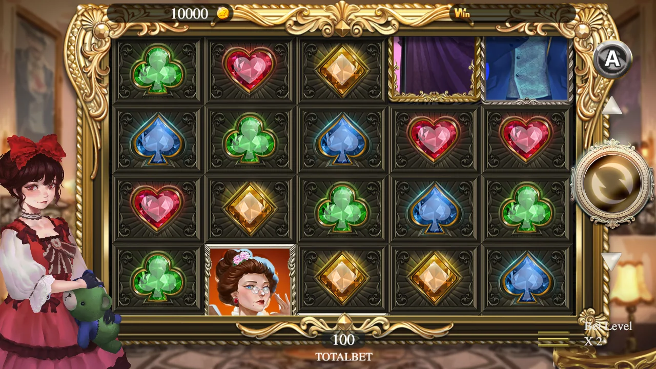 Mansion Battle Royale loaded gameplay interface with active controls visible