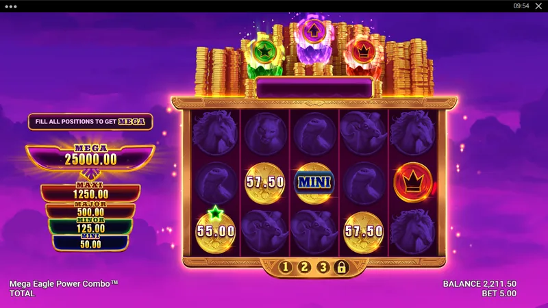 Mega Eagle Power Combo gameplay screenshot