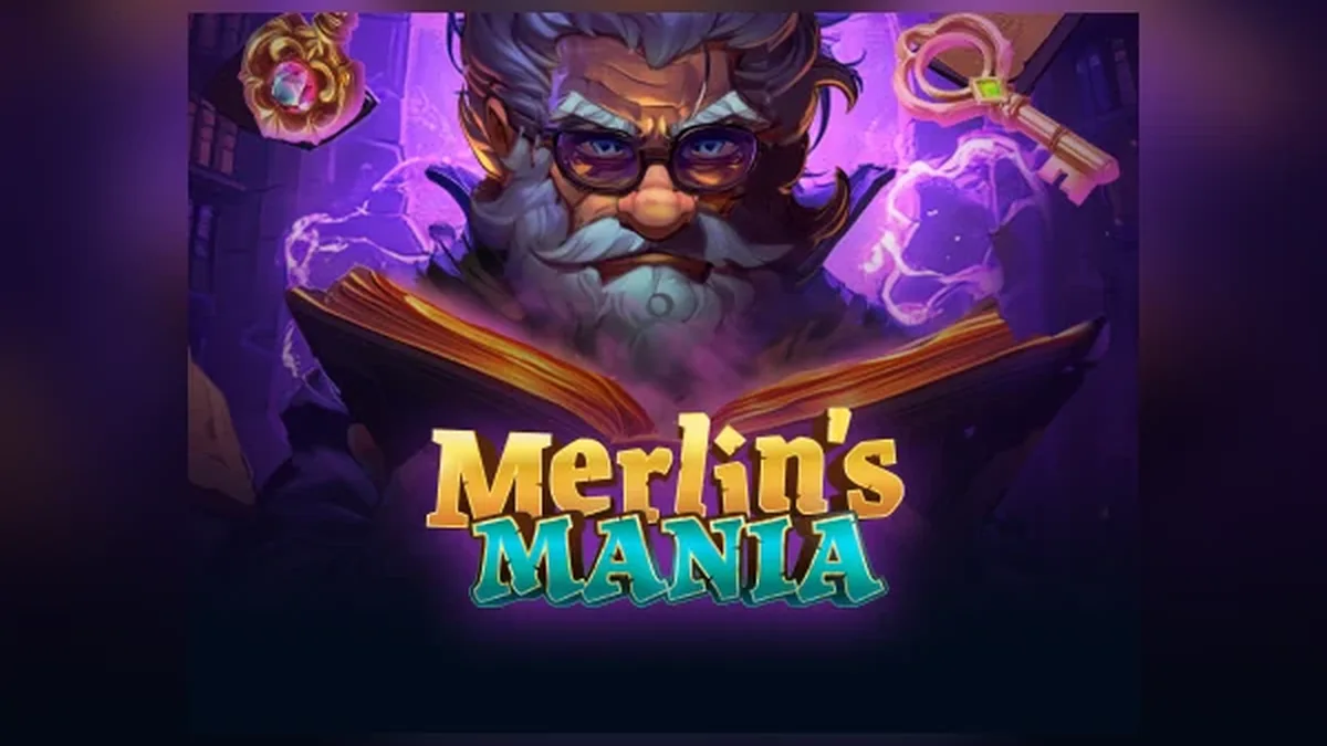 Merlin's Mania complete branded game artwork