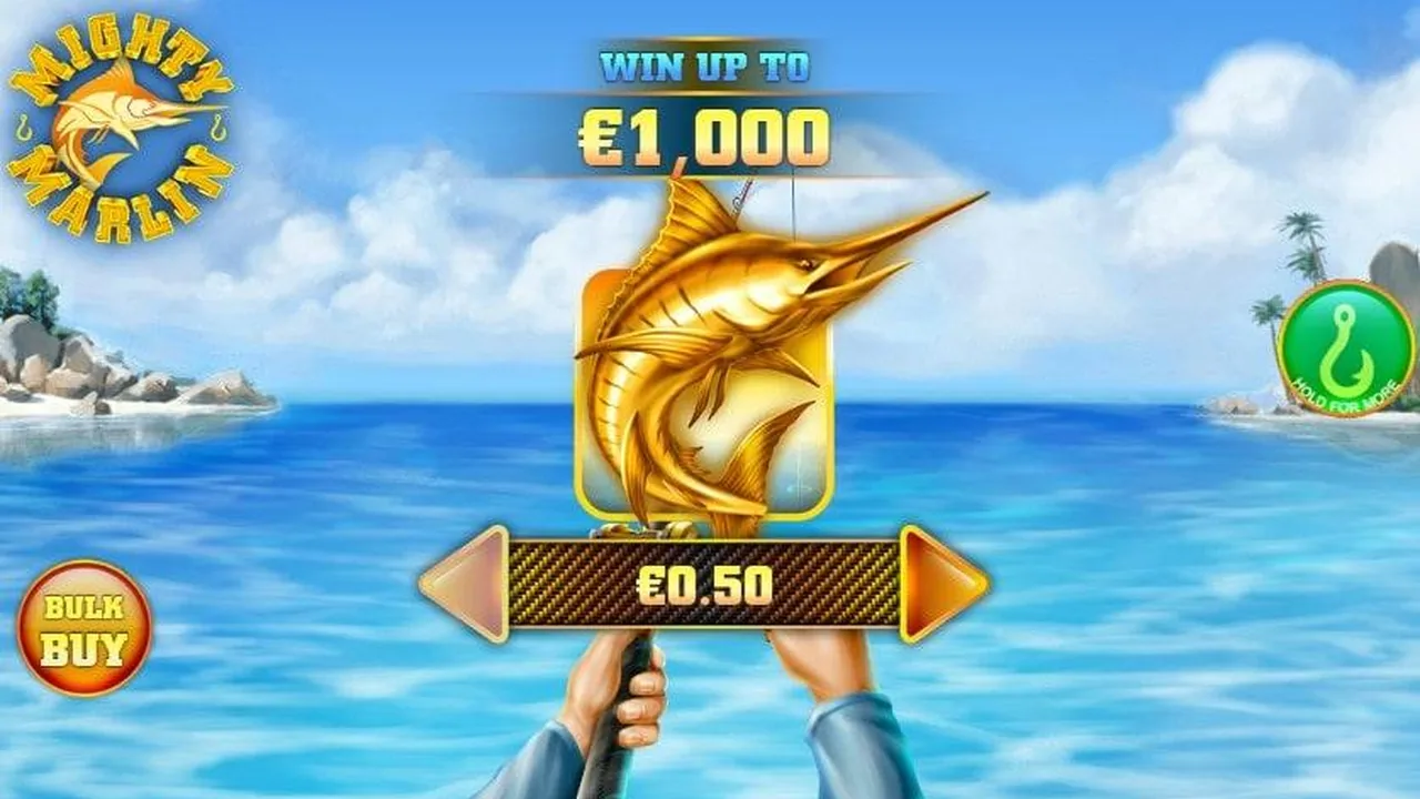 Mighty Marlin official loaded gameplay interface with active controls visible