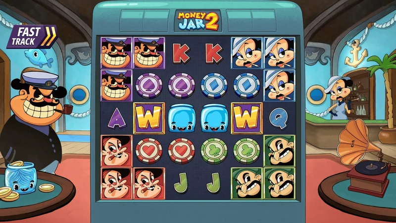 Money Jar 2 slot gameplay — cruise ship themed grid