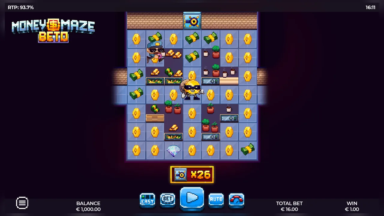 Money Maze Beto loaded gameplay interface with active controls