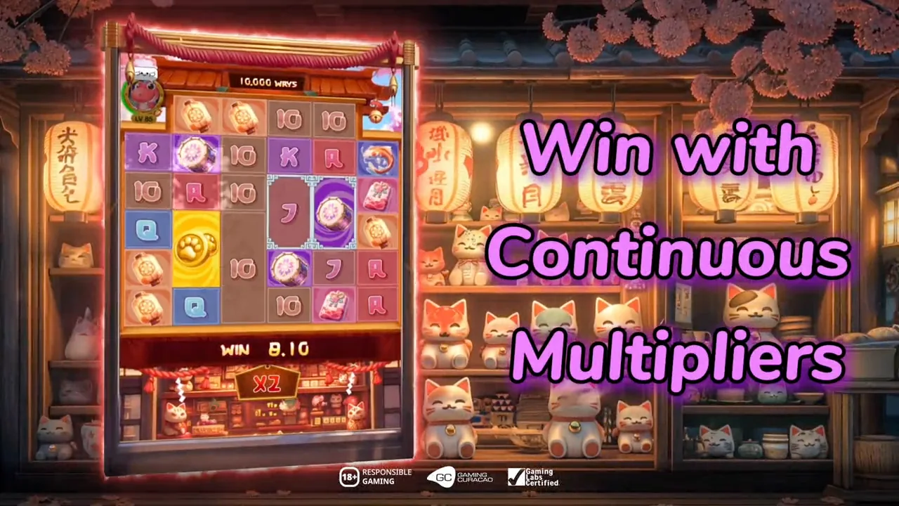 Neko Reborn official loaded gameplay interface with active controls visible