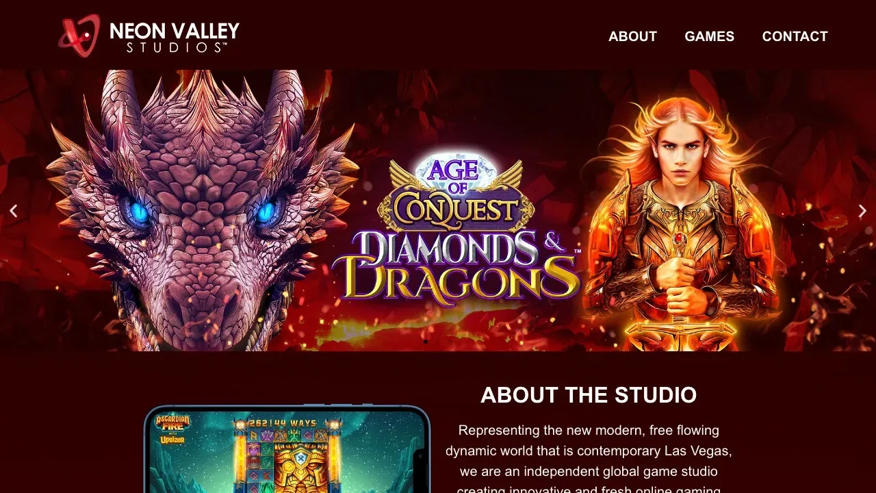 Neon Valley Studios official website and games portfolio