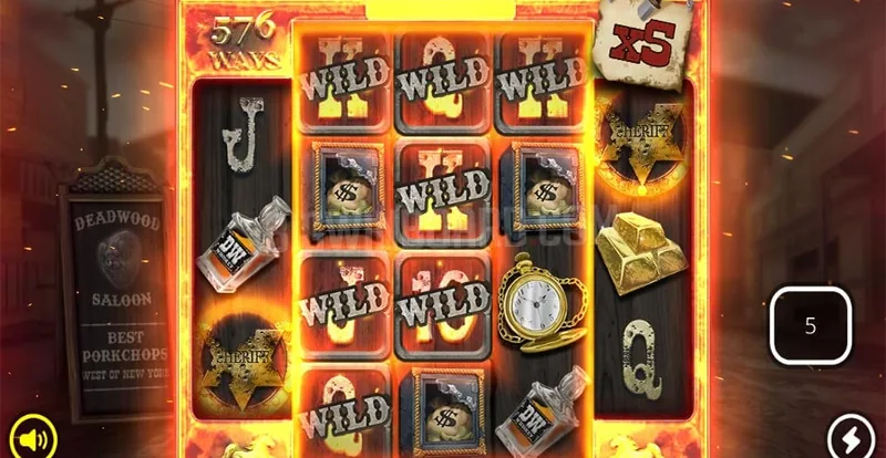 Deadwood free spins gameplay