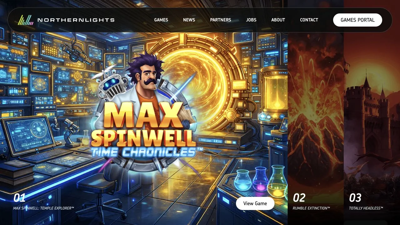 Northern Lights Gaming official website homepage