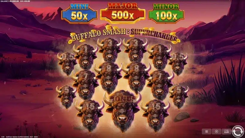 Buffalo Smash: Supercharged gameplay