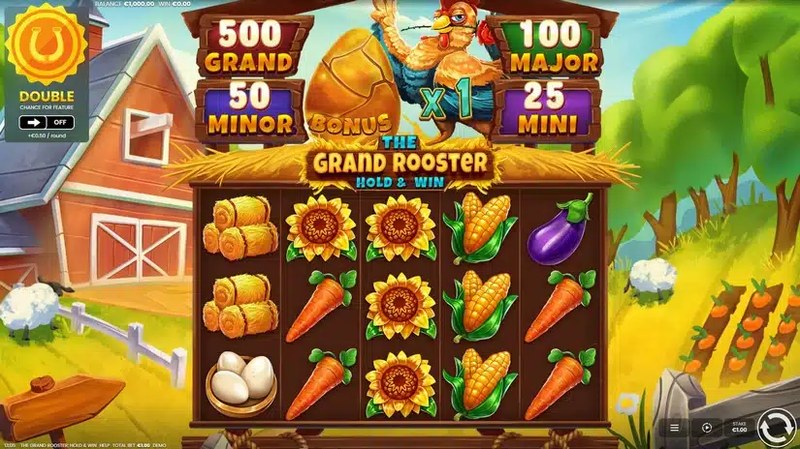 The Grand Rooster: Hold & Win gameplay