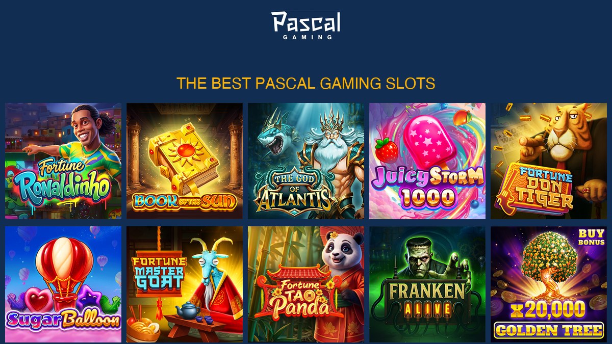 Pascal Gaming's best slots — Fortune Ronaldinho, Book of the Sun, Sugar Balloon and more, ranked by All Slot Providers