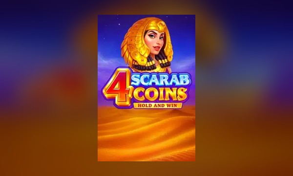 4 Scarab Coins: Hold and Win slot art