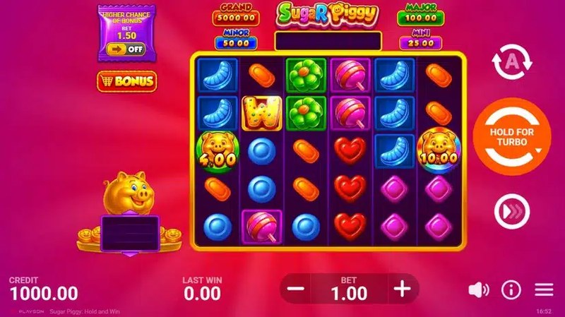 Sugar Piggy: Hold and Win gameplay