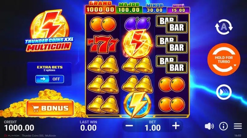 Thunder Coins XXL: MultiCoin gameplay