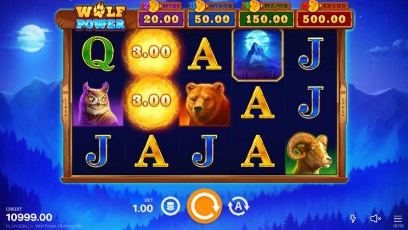 Wolf Power: Hold and Win gameplay