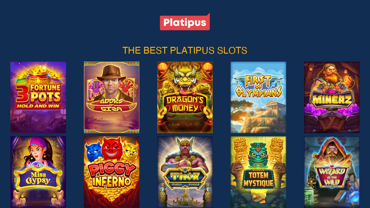 Platipus Gaming's best slots — Thor Turbo Power, Miss Gypsy, Books of Giza and more, ranked by All Slot Providers