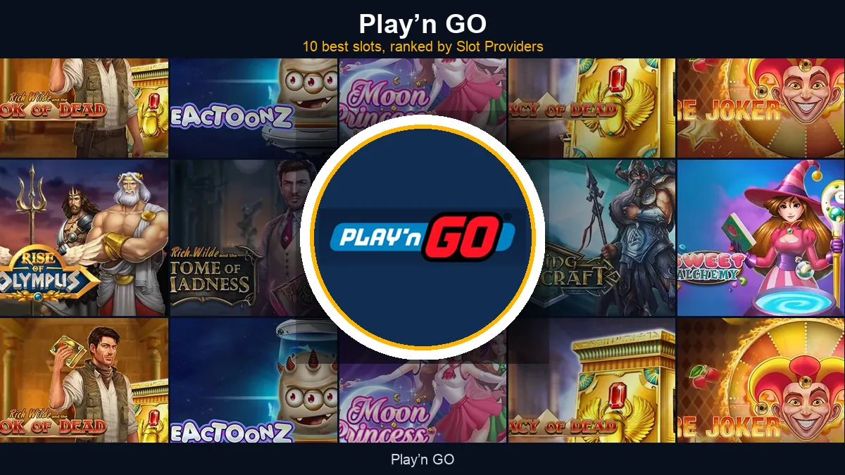 Play’n GO - best slots at a glance