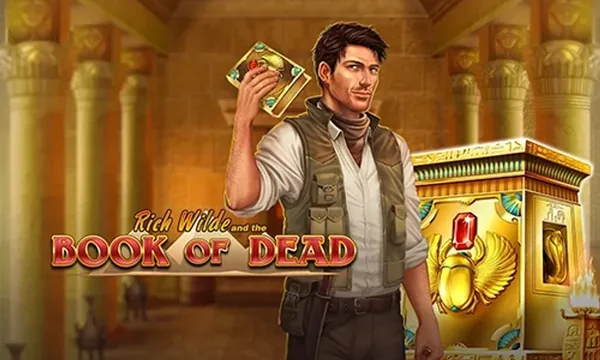 Rich Wilde and the Book of Dead slot art — Play'n GO
