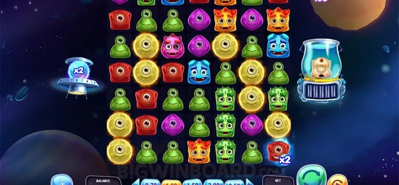 Reactoonz 100 cluster gameplay