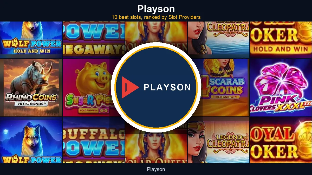 Playson - best slots at a glance