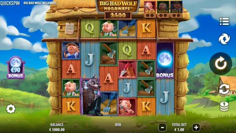 Big Bad Wolf Megaways gameplay