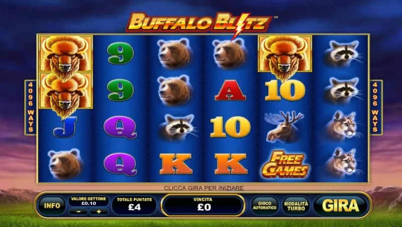 Buffalo Blitz gameplay