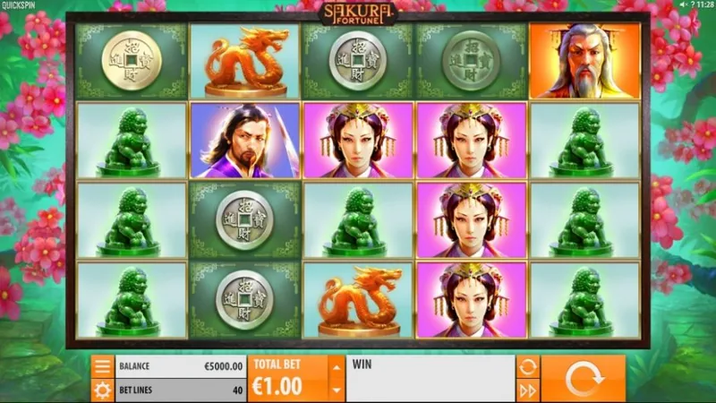 Sakura Fortune gameplay