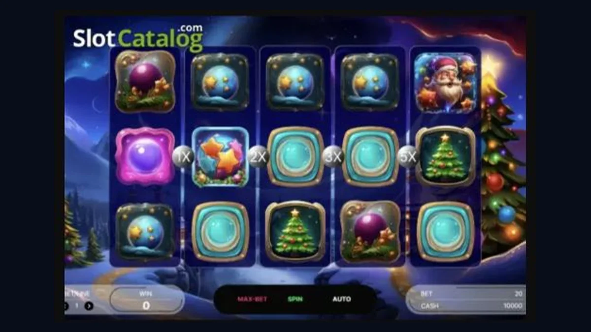 Polar Payout Paradise gameplay screenshot showing the reels and controls