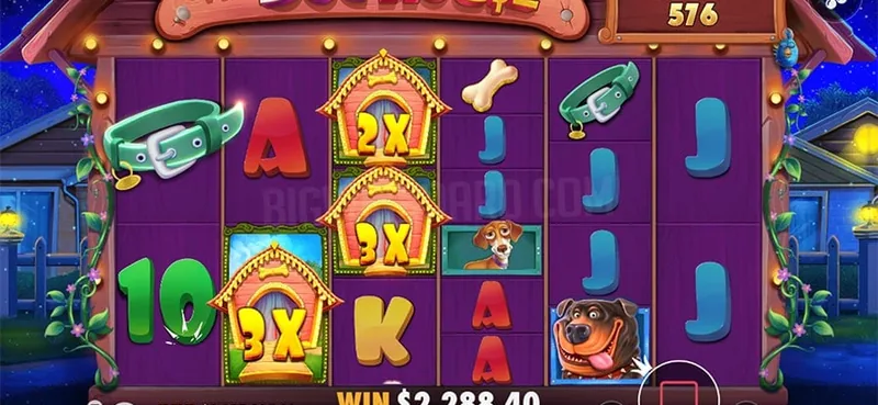 The Dog House Megaways slot gameplay