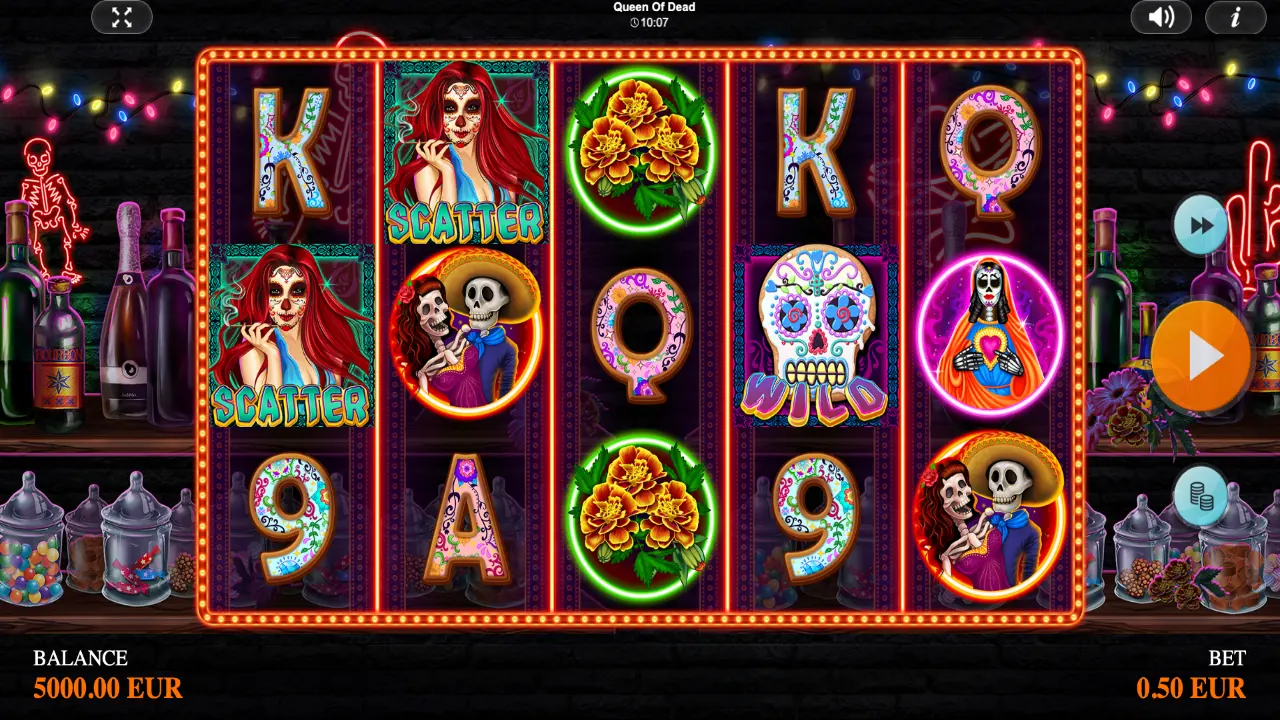 Queen of Dead loaded gameplay interface with active controls