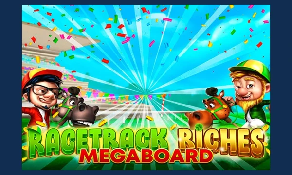 Racetrack Riches Megaboard slot logo