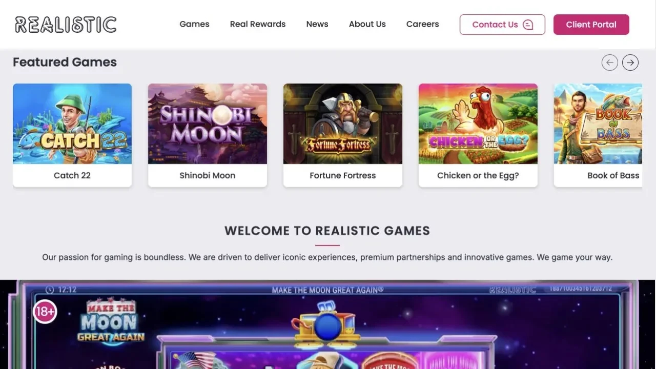 Realistic Games official website before the studio closed